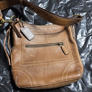 Coach Brown Leather Crossbody Bag